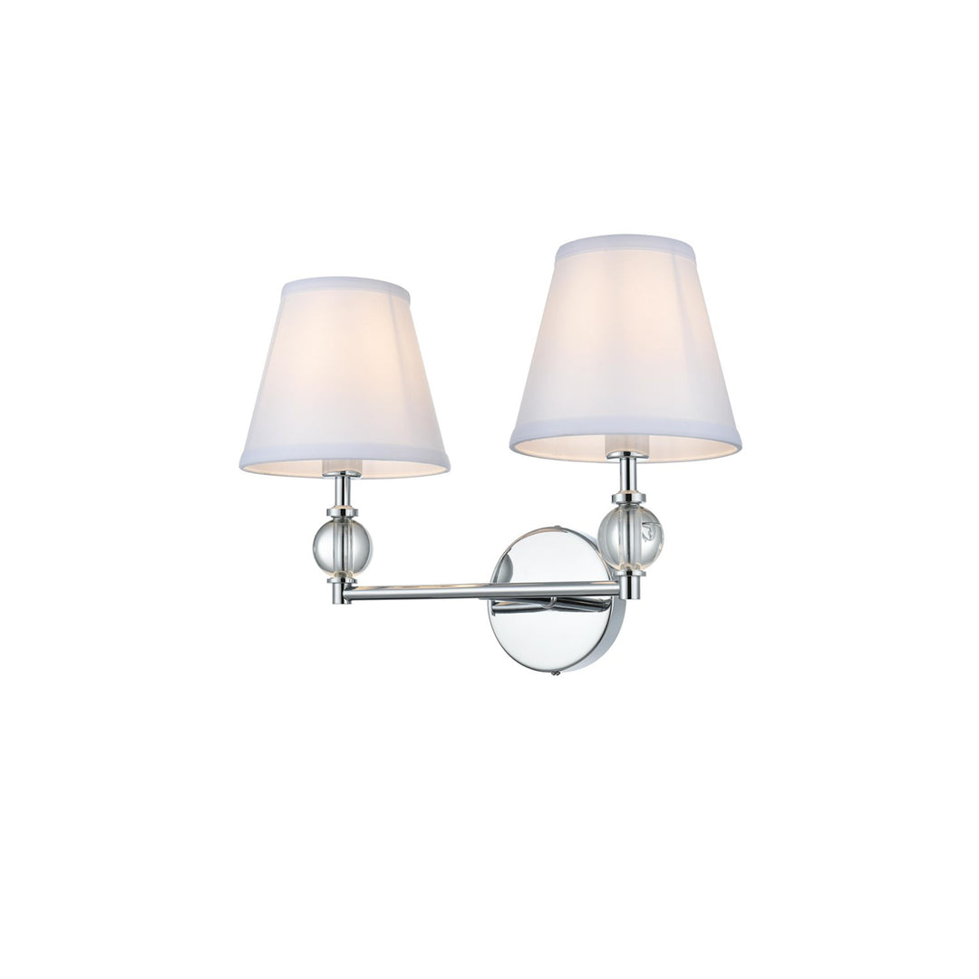 17 Inch Wall Sconce In Chrome - View 4 - Joshua Marshal