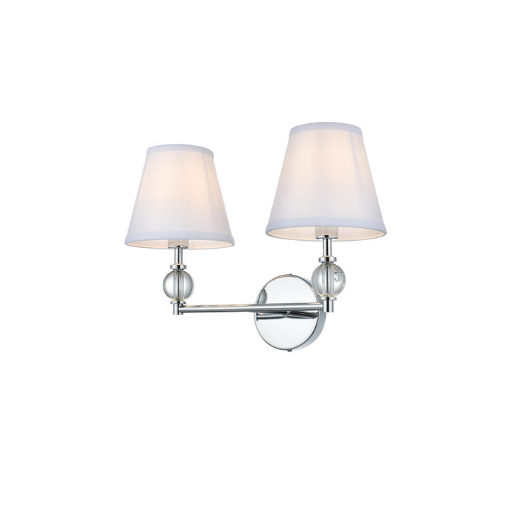 17 Inch Wall Sconce In Chrome - View 4 - Joshua Marshal