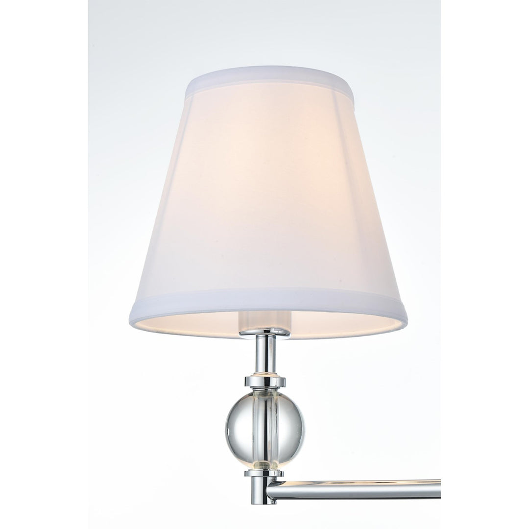 17 Inch Wall Sconce In Chrome - View 5 - Joshua Marshal