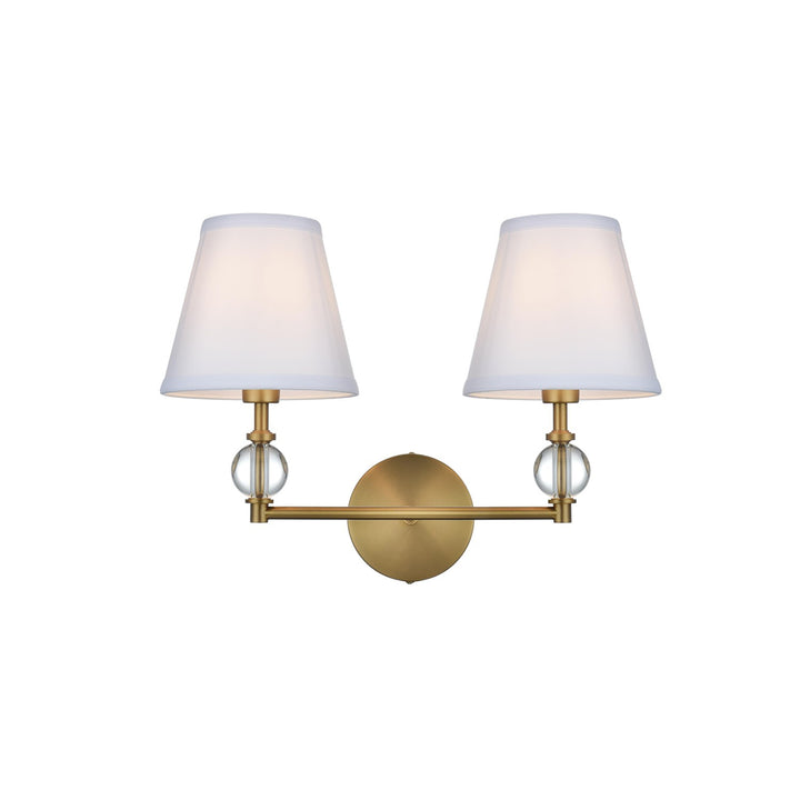 17 Inch Wall Sconce In Satin Gold - View 3 - Joshua Marshal
