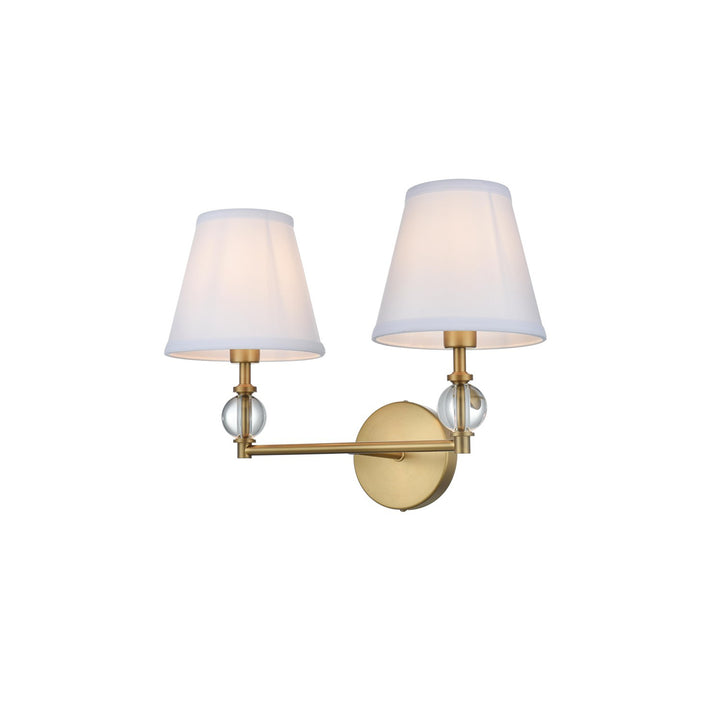 17 Inch Wall Sconce In Satin Gold - View 4 - Joshua Marshal