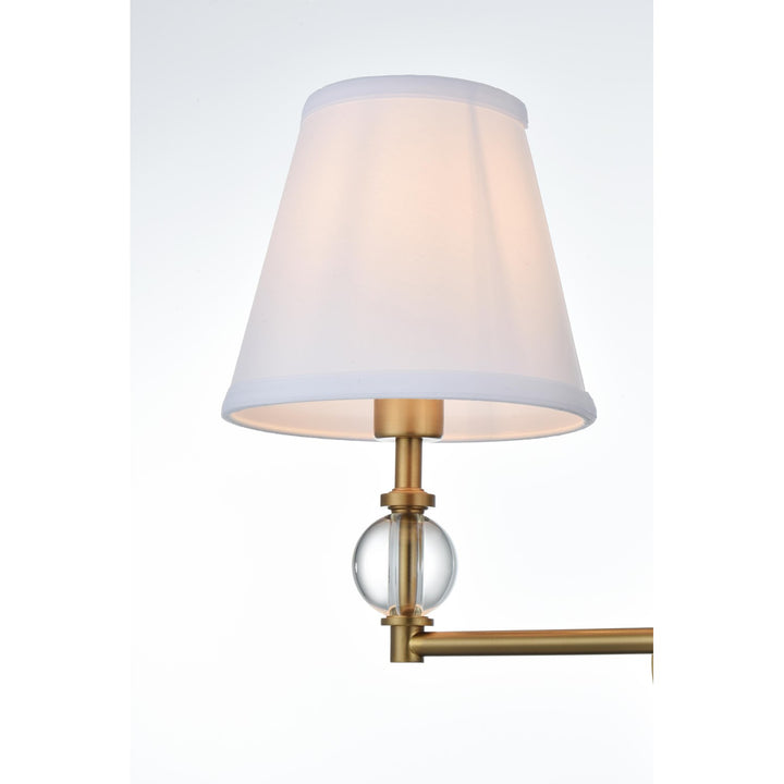 17 Inch Wall Sconce In Satin Gold - View 5 - Joshua Marshal