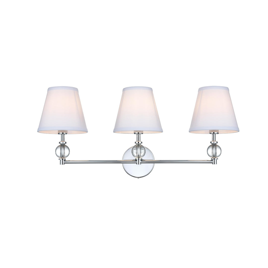27 Inch Wall Sconce In Chrome - View 3 - Joshua Marshal