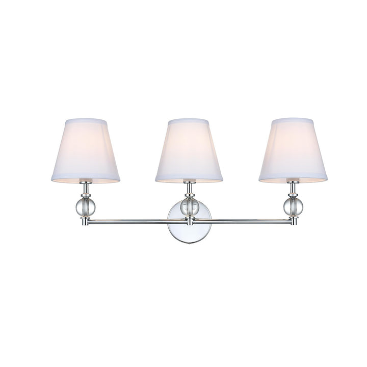 27 Inch Wall Sconce In Chrome - View 3 - Joshua Marshal