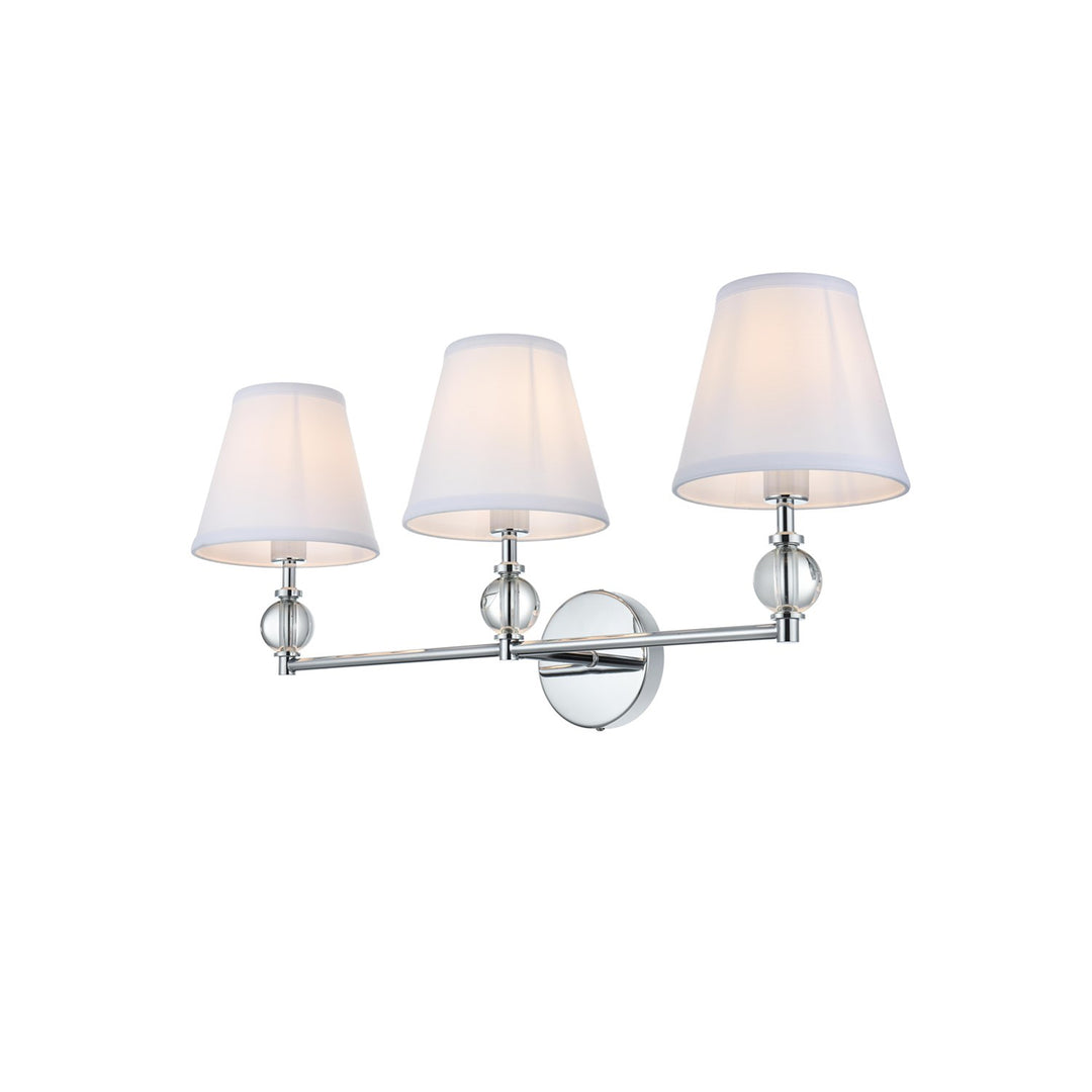 27 Inch Wall Sconce In Chrome - View 4 - Joshua Marshal