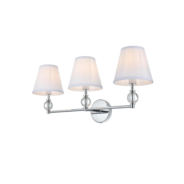 27 Inch Wall Sconce In Chrome - View 4 - Joshua Marshal
