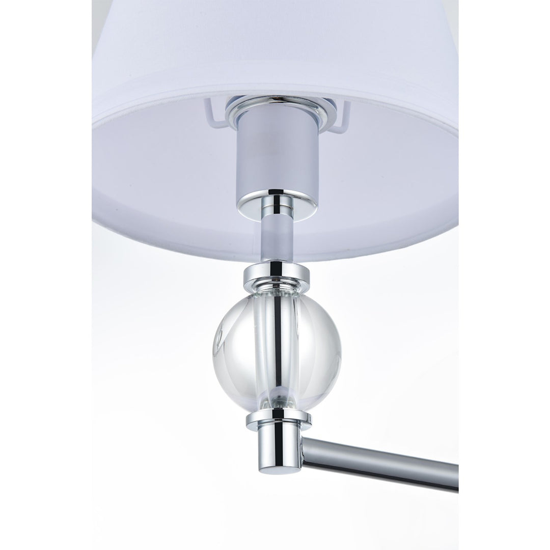 27 Inch Wall Sconce In Chrome - View 5 - Joshua Marshal