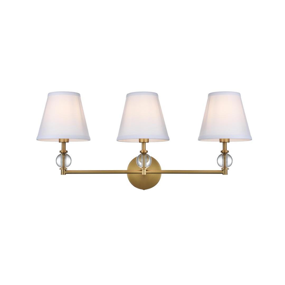27 Inch Wall Sconce In Satin Gold - View 3 - Joshua Marshal