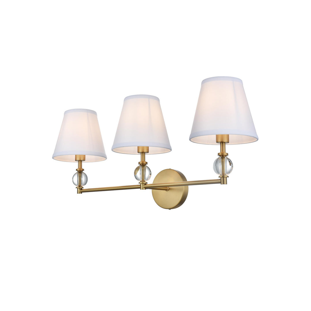 27 Inch Wall Sconce In Satin Gold - View 4 - Joshua Marshal