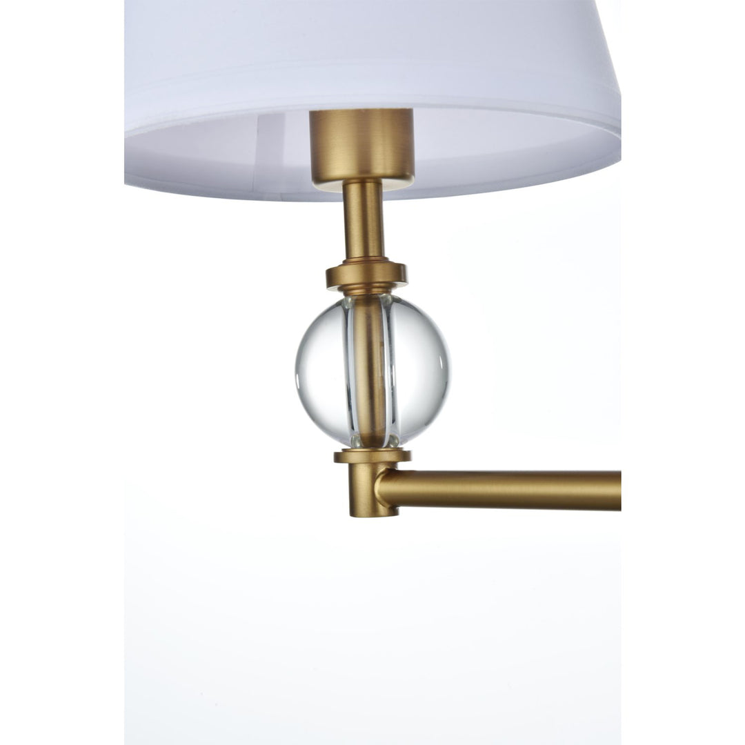 27 Inch Wall Sconce In Satin Gold - View 5 - Joshua Marshal