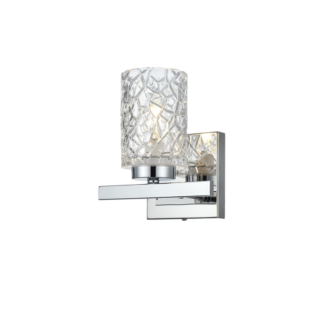 7 Inch Wall Sconce In Chrome - View 4 - Joshua Marshal