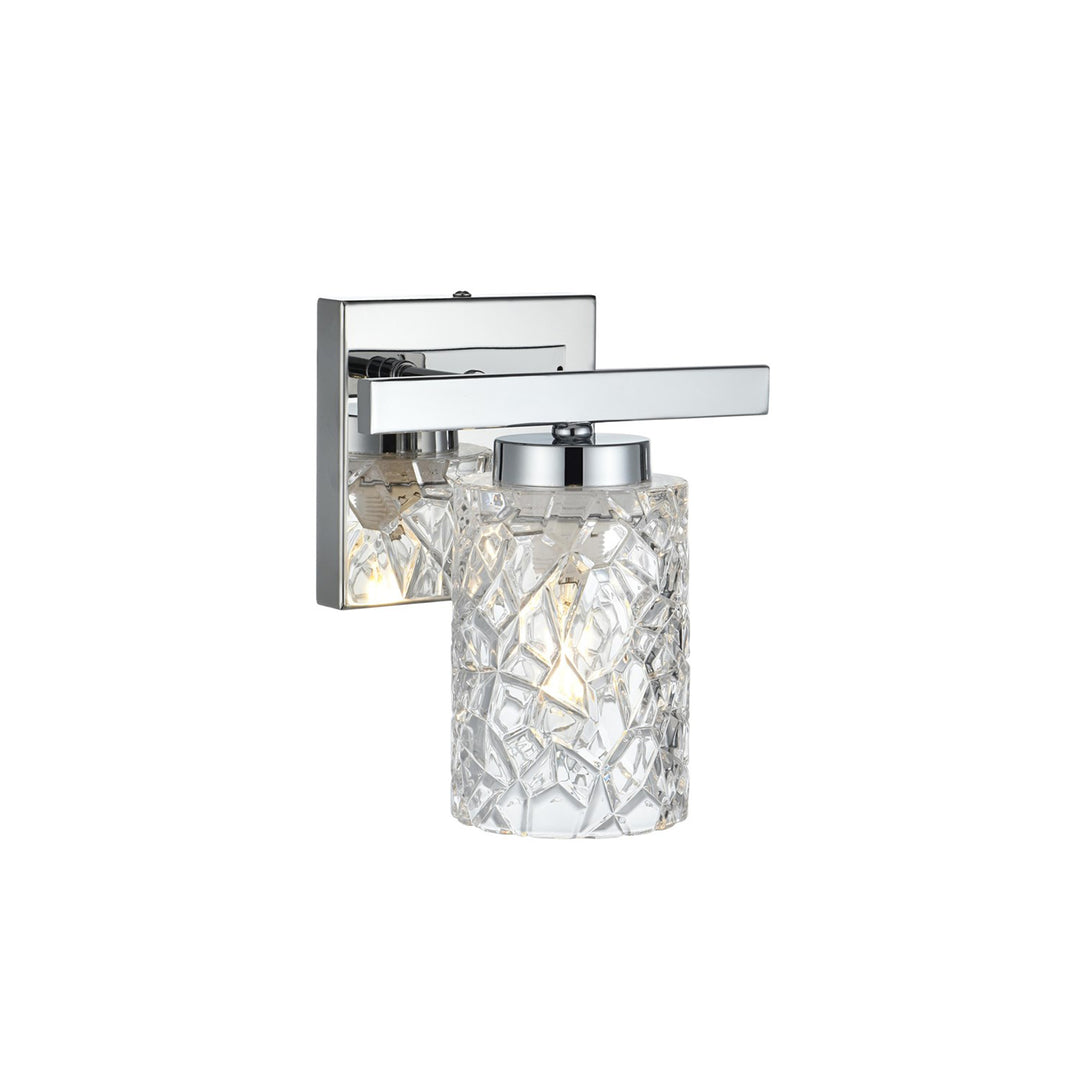 7 Inch Wall Sconce In Chrome - View 5 - Joshua Marshal