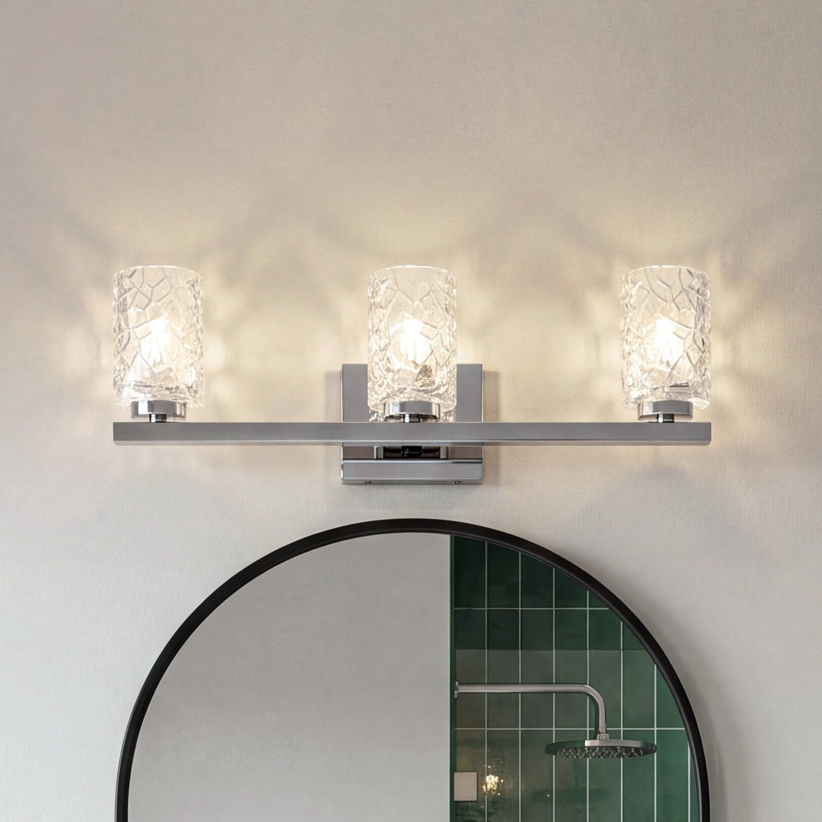 24 Inch Wall Sconce In Chrome Chrome And Clear Finish - LIGHTING by Joshua Marshal
