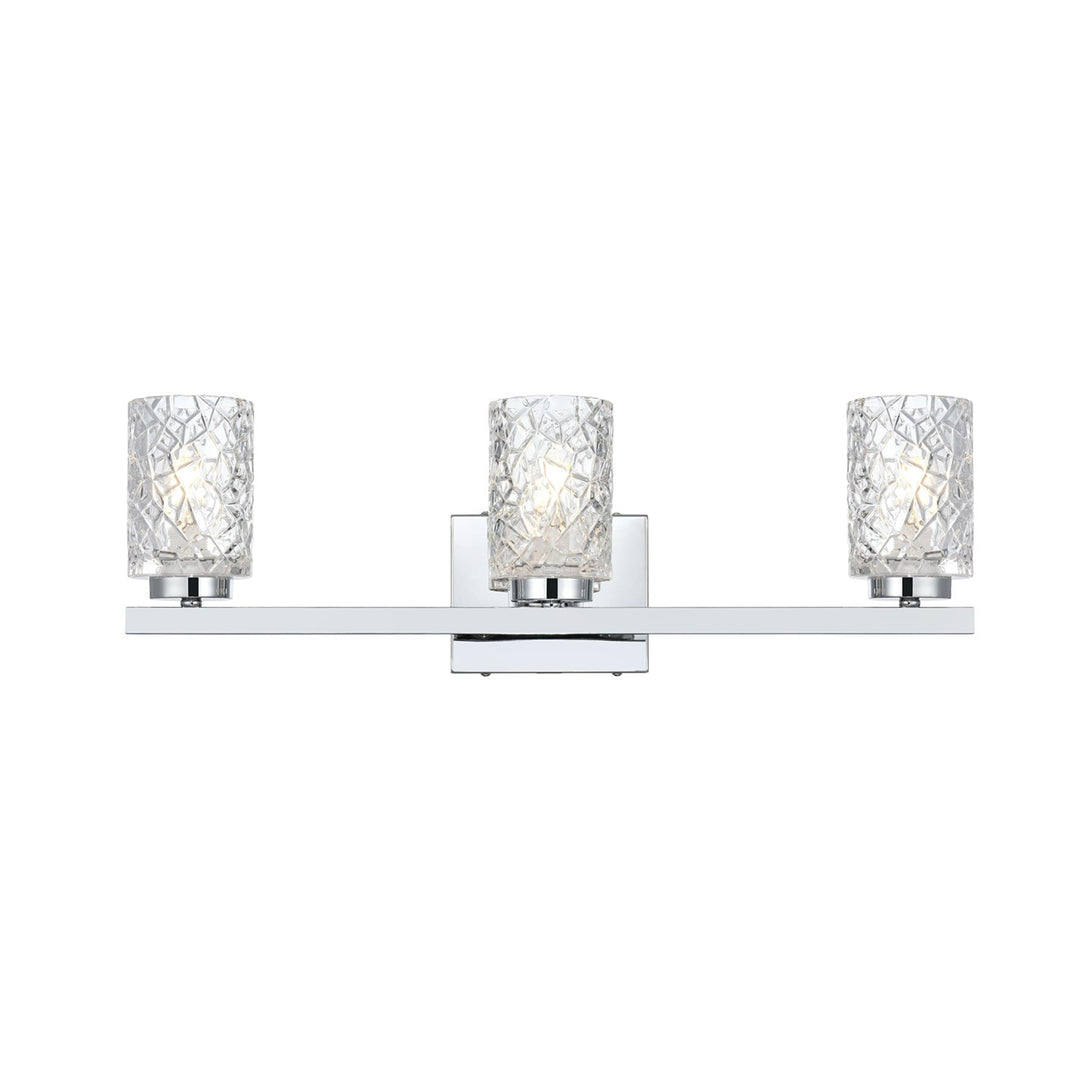 24 Inch Wall Sconce In Chrome - View 3 - Joshua Marshal