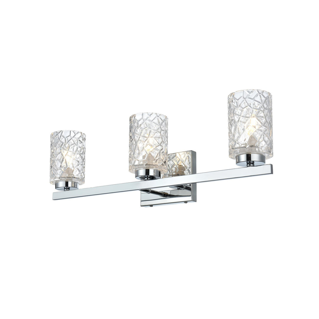 24 Inch Wall Sconce In Chrome - View 4 - Joshua Marshal
