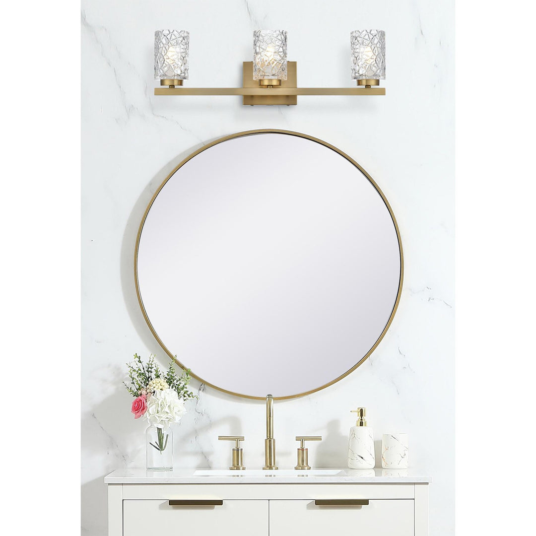 24 Inch Wall Sconce In Satin Gold - View 2 - Joshua Marshal