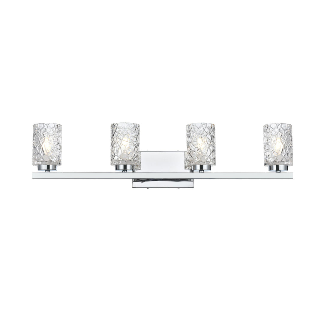 31 Inch Wall Sconce In Chrome - View 3 - Joshua Marshal