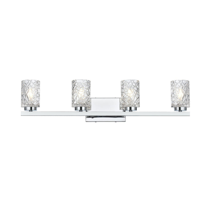 31 Inch Wall Sconce In Chrome - View 3 - Joshua Marshal