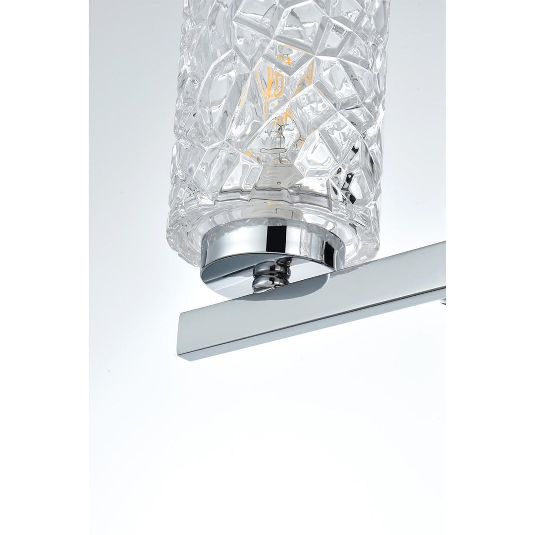31 Inch Wall Sconce In Chrome - View 5 - Joshua Marshal