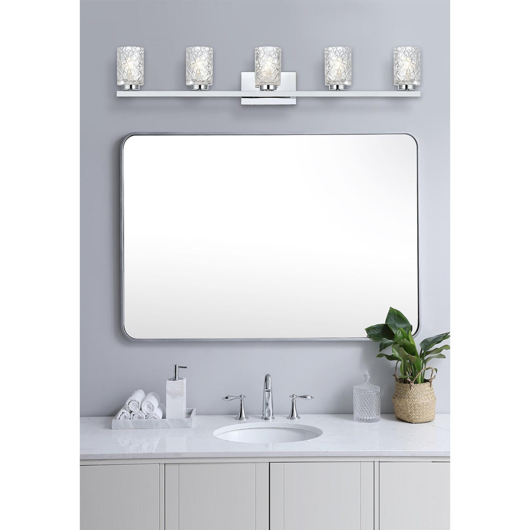 41 Inch Wall Sconce In Chrome - View 2 - Joshua Marshal