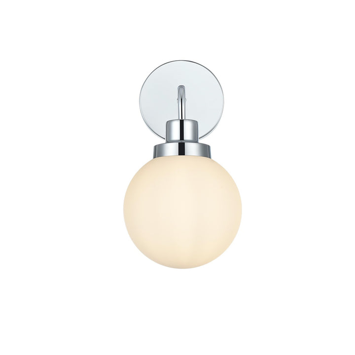 6 Inch Wall Sconce In Chrome - View 3 - Joshua Marshal