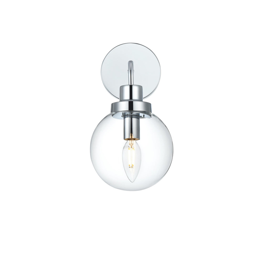 6 Inch Wall Sconce In Chrome - View 3 - Joshua Marshal
