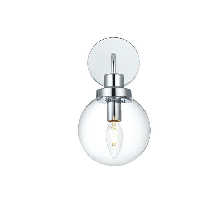 6 Inch Wall Sconce In Chrome - View 3 - Joshua Marshal