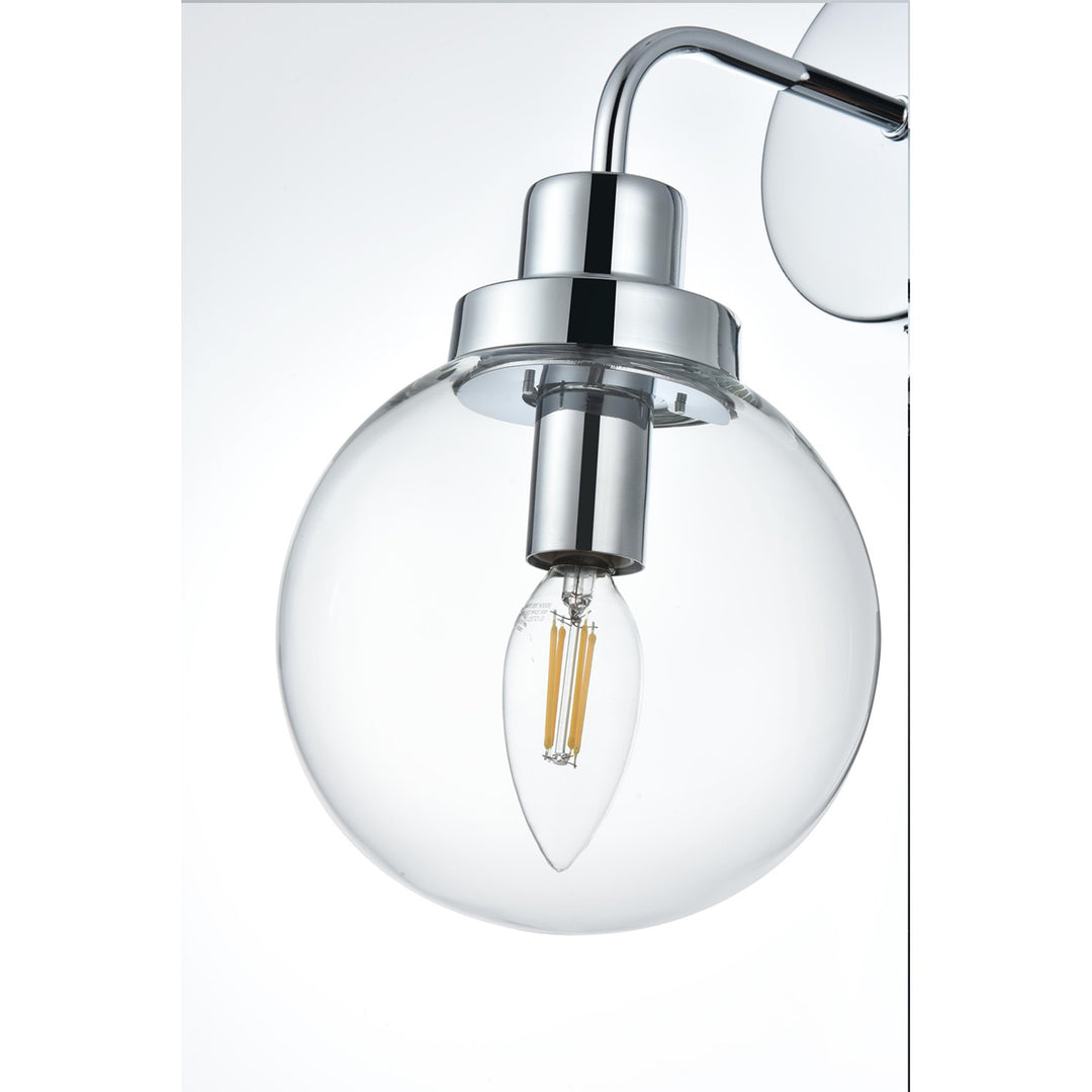 6 Inch Wall Sconce In Chrome - View 5 - Joshua Marshal