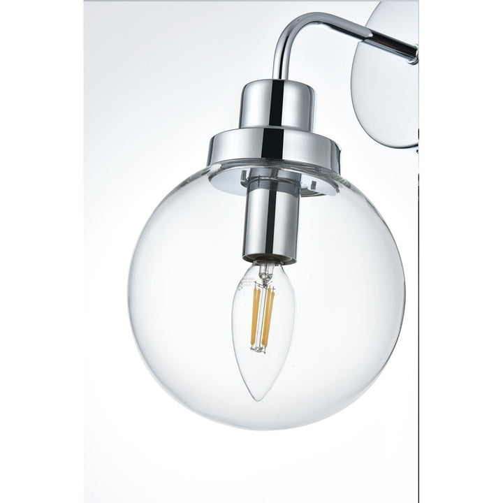 6 Inch Wall Sconce In Chrome - View 5 - Joshua Marshal