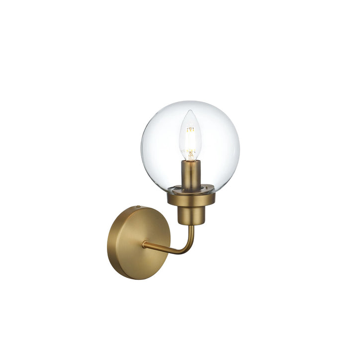 6 Inch Wall Sconce In Satin Gold - View 4 - Joshua Marshal