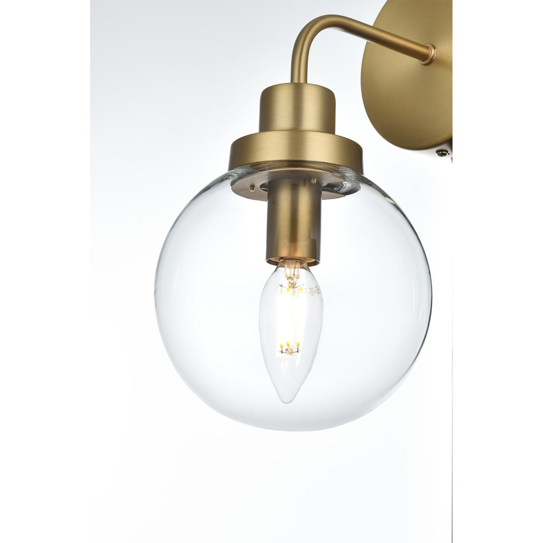 6 Inch Wall Sconce In Satin Gold - View 5 - Joshua Marshal