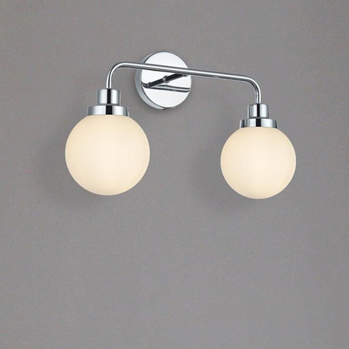 19 Inch Wall Sconce In Chrome Chrome And Opal White Finish - LIGHTING by Joshua Marshal