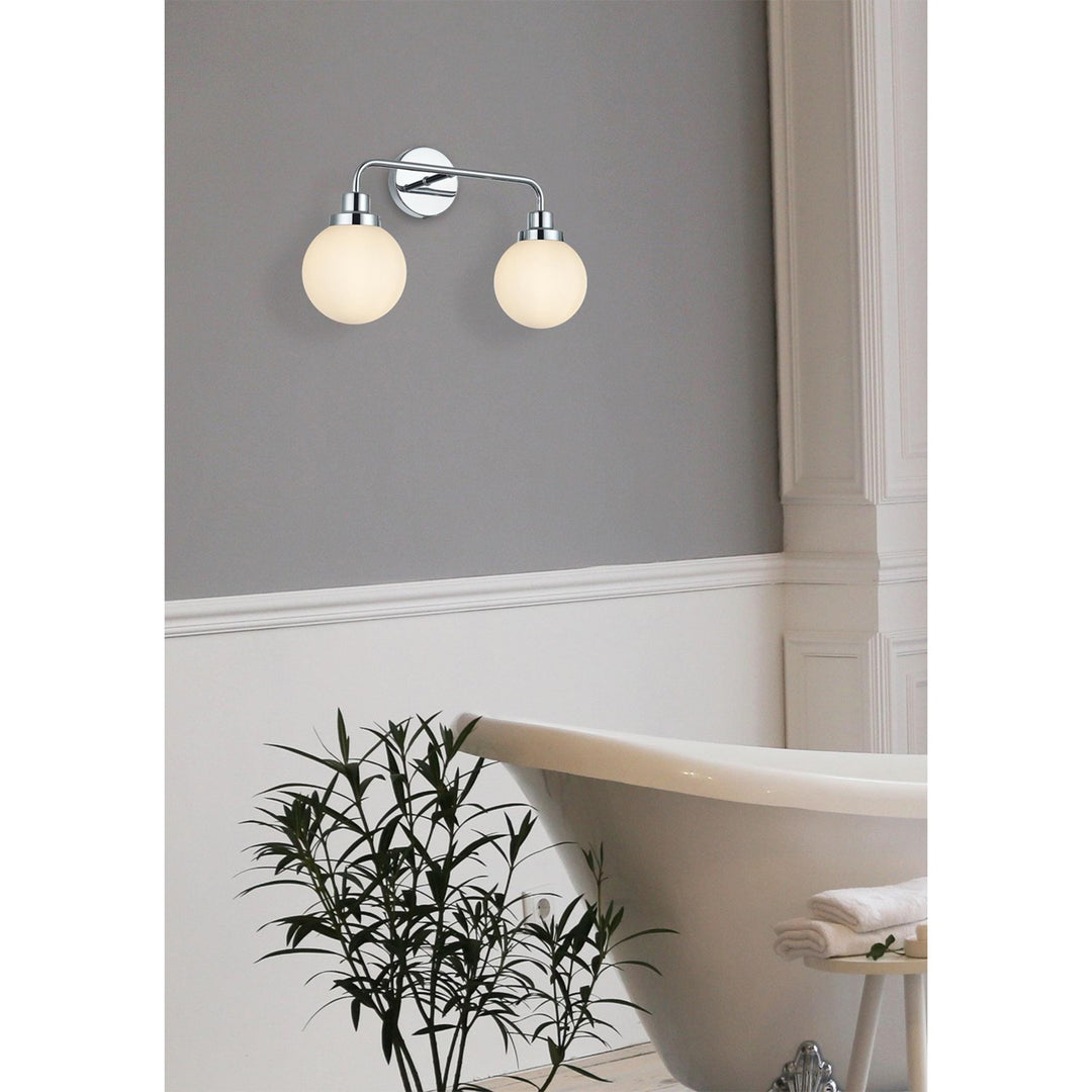 19 Inch Wall Sconce In Chrome - View 2 - Joshua Marshal
