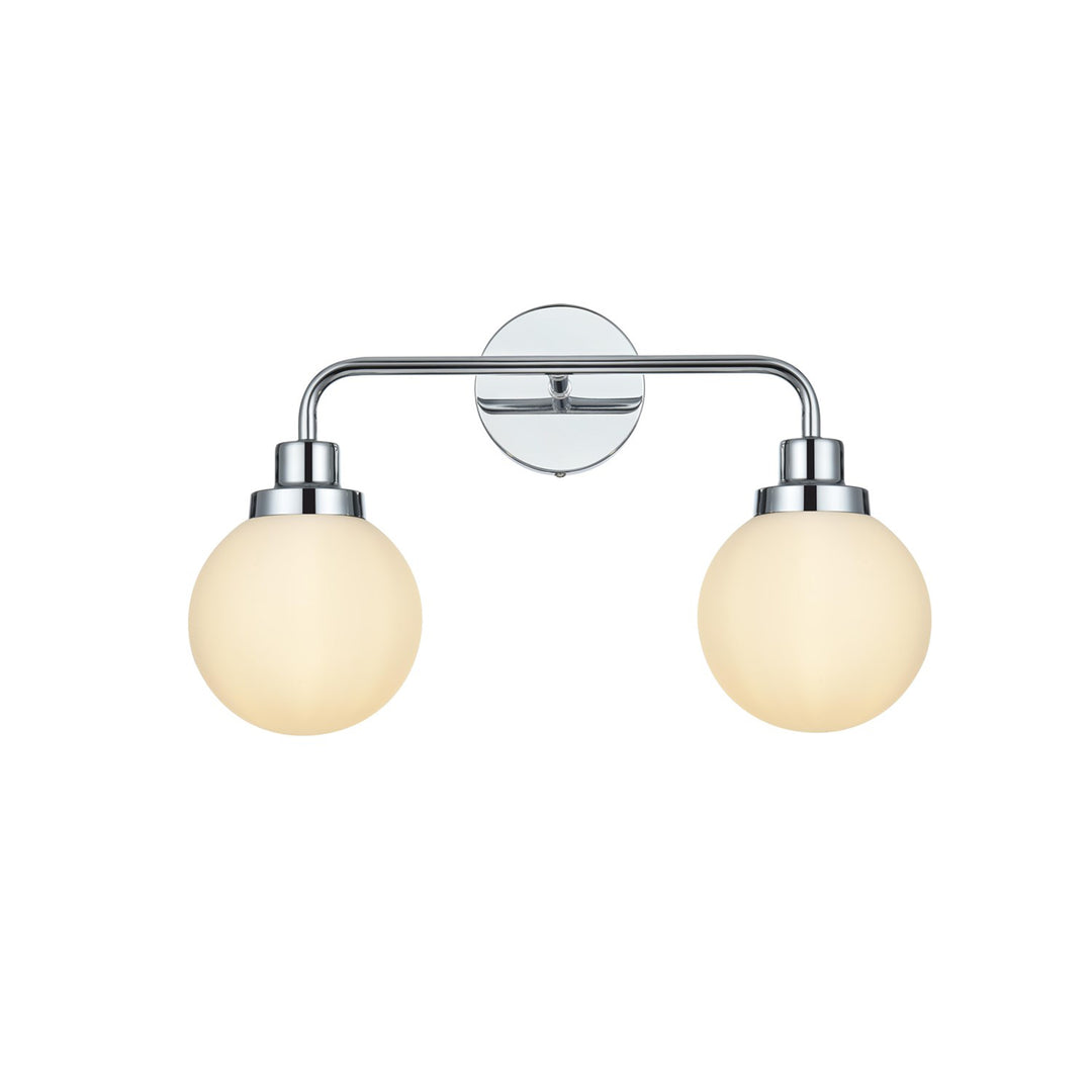19 Inch Wall Sconce In Chrome - View 3 - Joshua Marshal