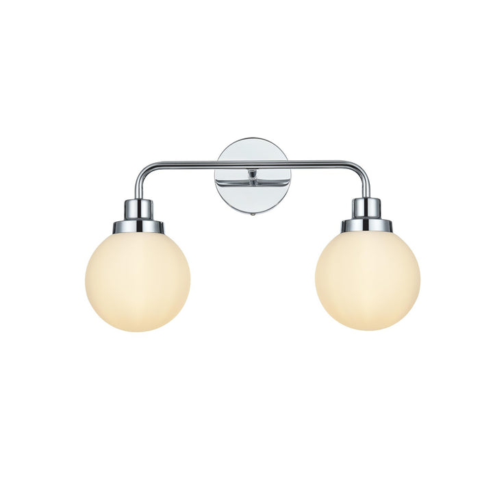 19 Inch Wall Sconce In Chrome - View 3 - Joshua Marshal