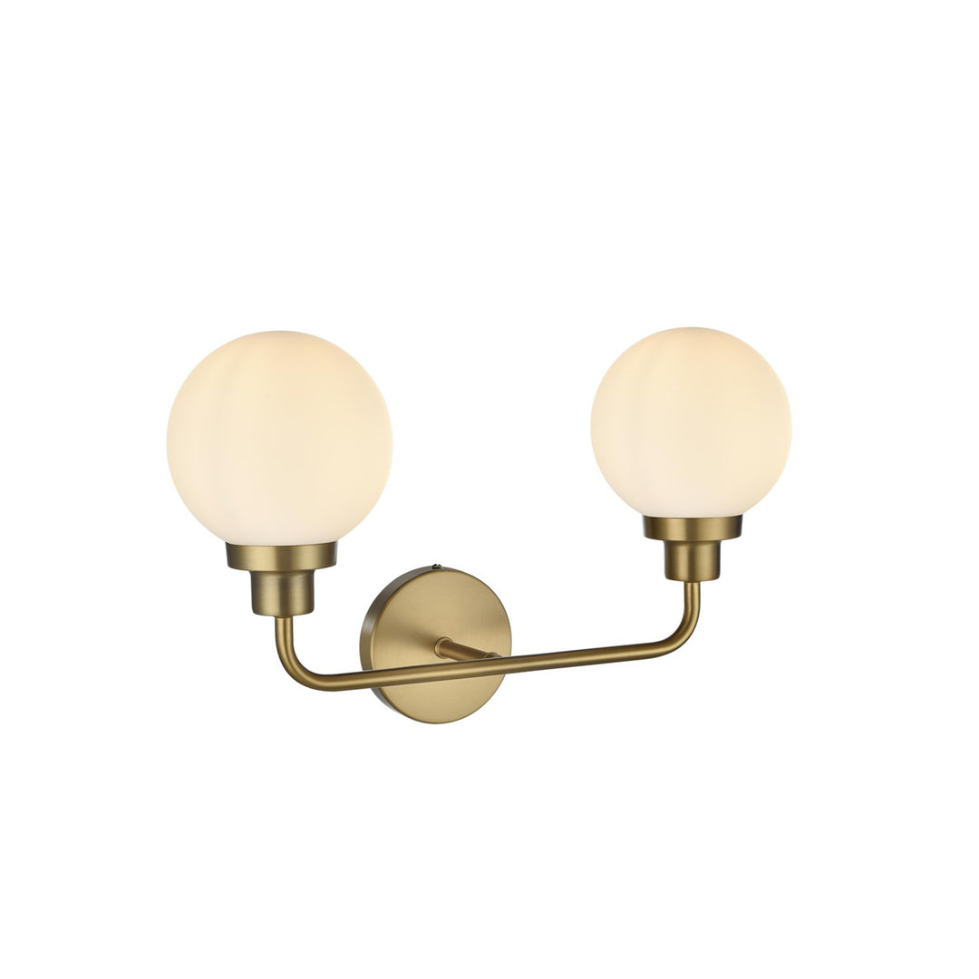 19 Inch Wall Sconce In Satin Gold - View 4 - Joshua Marshal