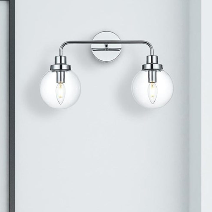 19 Inch Wall Sconce In Chrome Chrome And Clear Finish - LIGHTING by Joshua Marshal