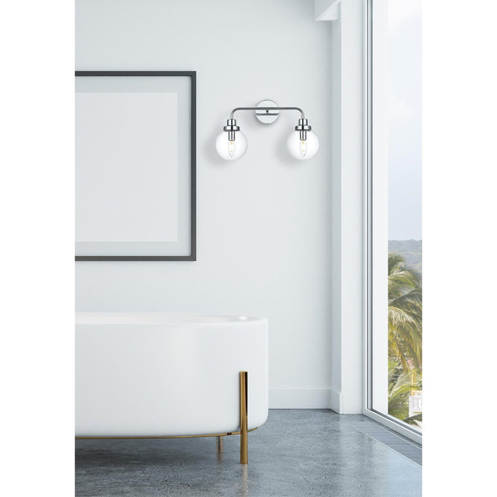 19 Inch Wall Sconce In Chrome - View 2 - Joshua Marshal