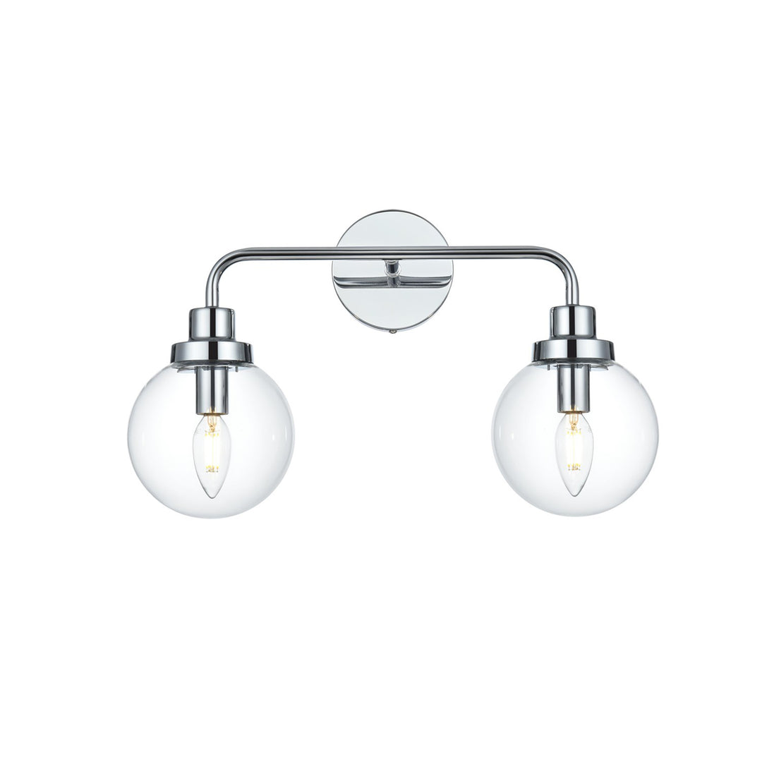 19 Inch Wall Sconce In Chrome - View 3 - Joshua Marshal