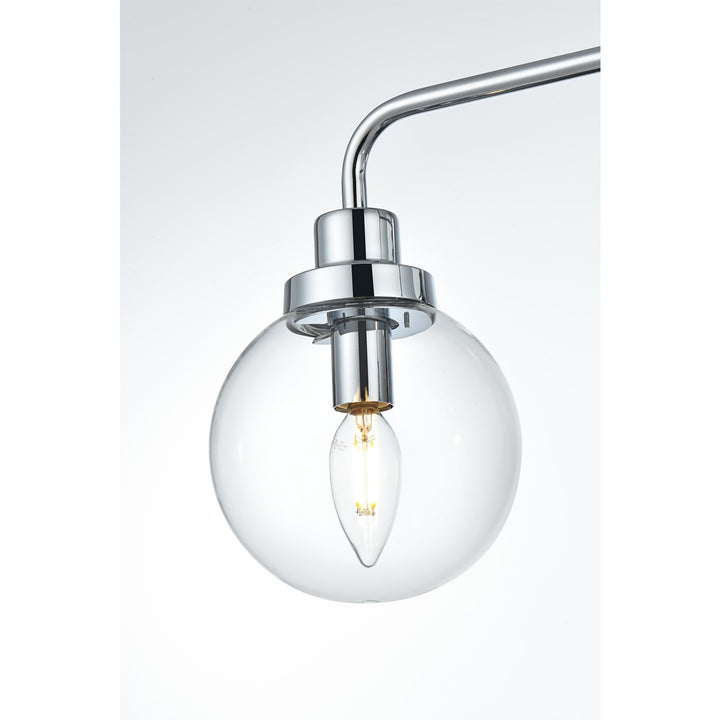 19 Inch Wall Sconce In Chrome - View 5 - Joshua Marshal