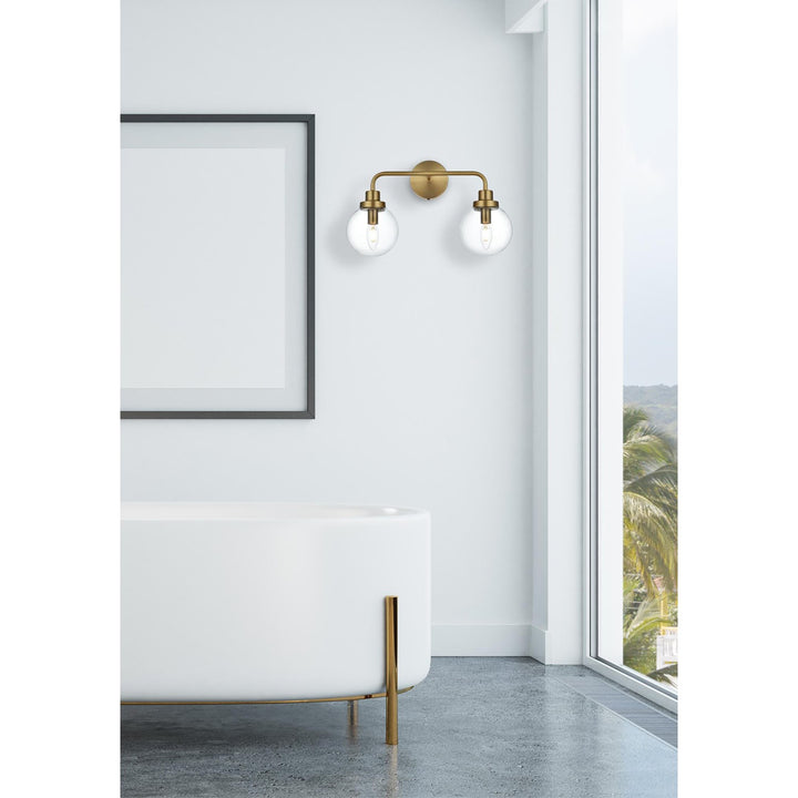 19 Inch Wall Sconce In Satin Gold - View 2 - Joshua Marshal