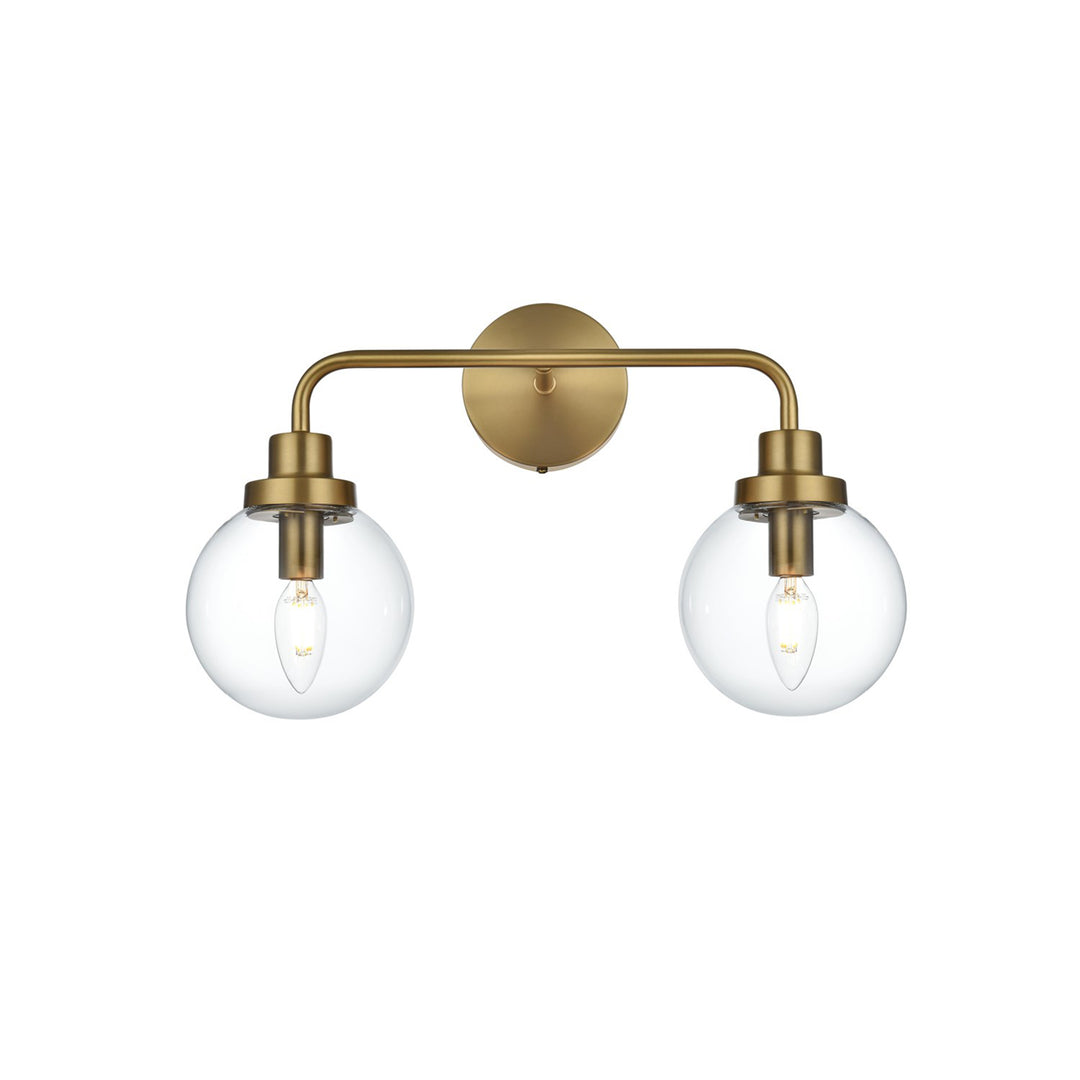 19 Inch Wall Sconce In Satin Gold - View 3 - Joshua Marshal
