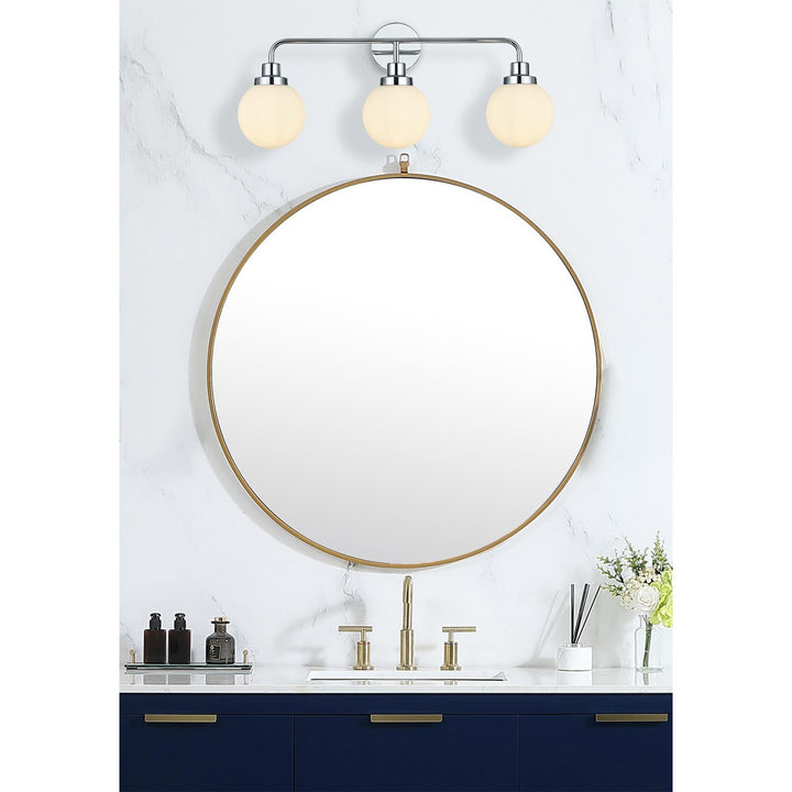 28 Inch Wall Sconce In Chrome - View 2 - Joshua Marshal