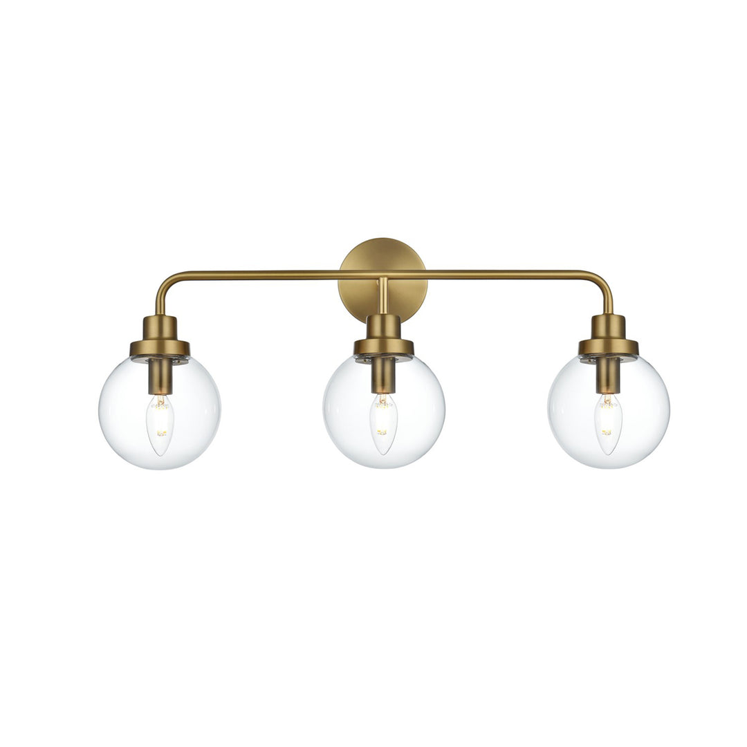 28 Inch Wall Sconce In Satin Gold - View 3 - Joshua Marshal