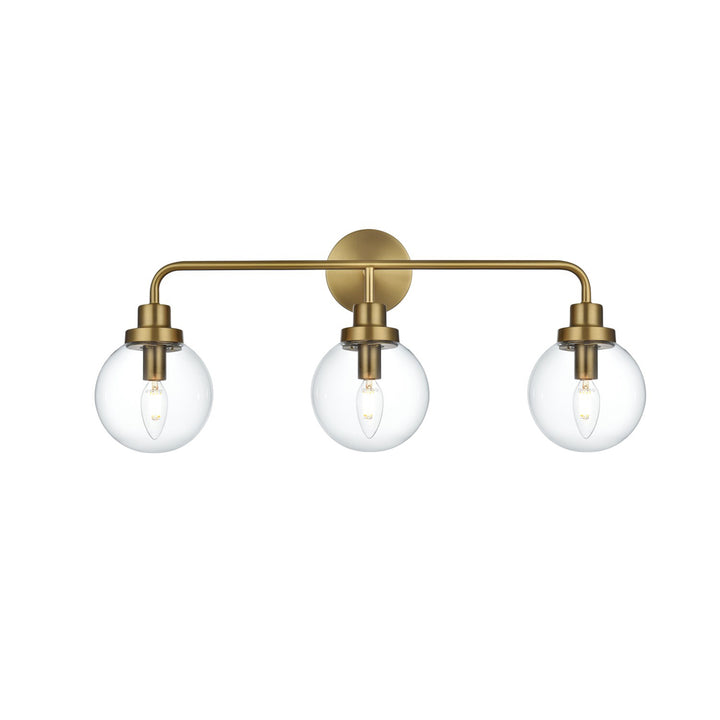 28 Inch Wall Sconce In Satin Gold - View 3 - Joshua Marshal