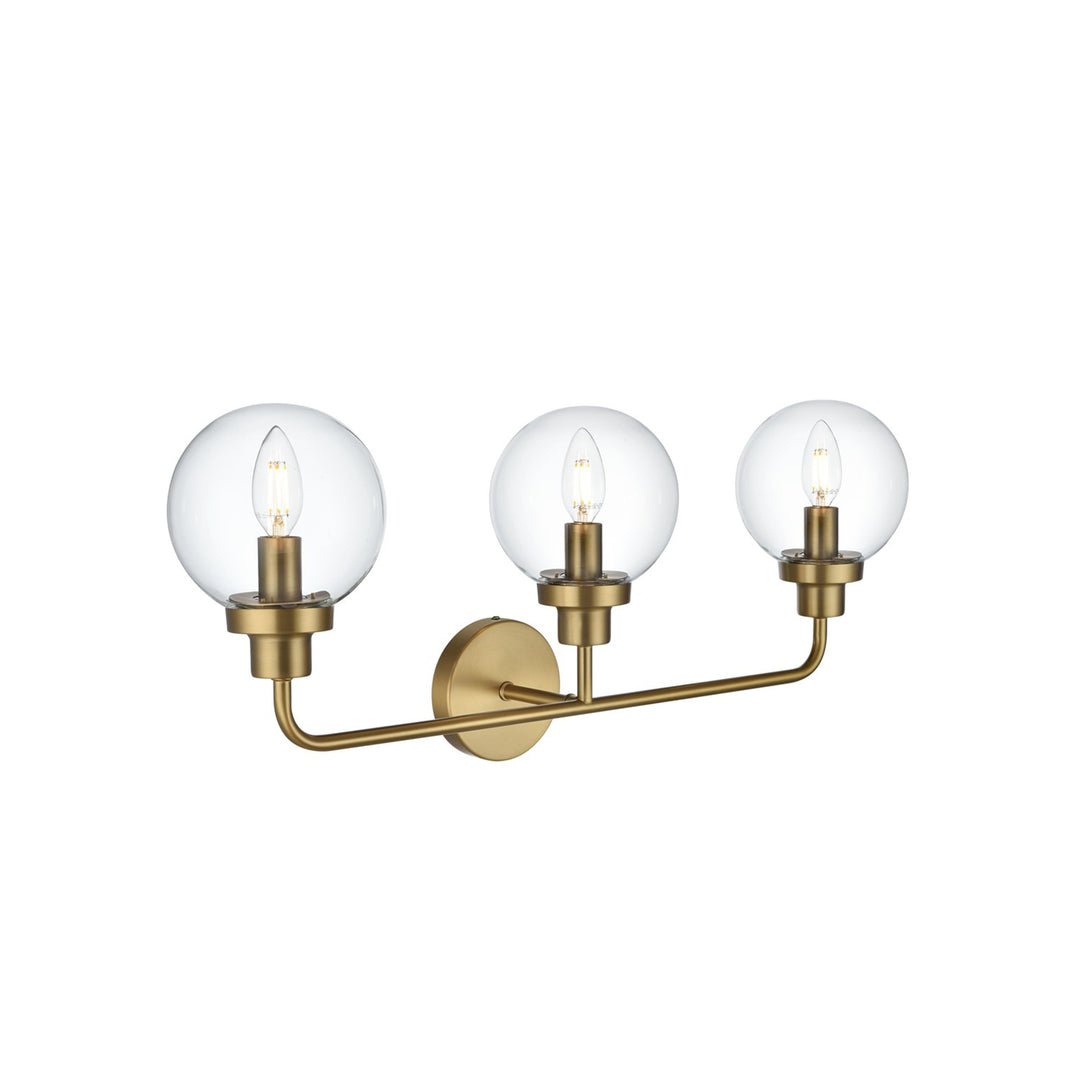 28 Inch Wall Sconce In Satin Gold - View 4 - Joshua Marshal