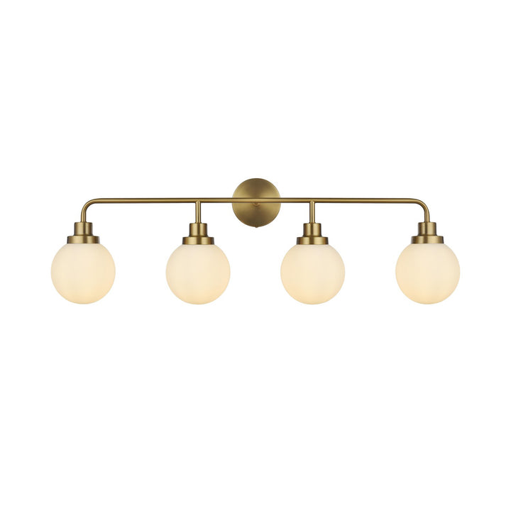 37 Inch Wall Sconce In Satin Gold - View 3 - Joshua Marshal