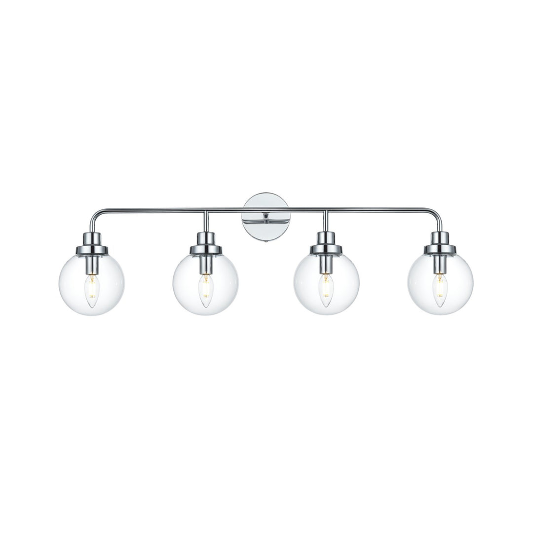 37 Inch Wall Sconce In Chrome - View 3 - Joshua Marshal