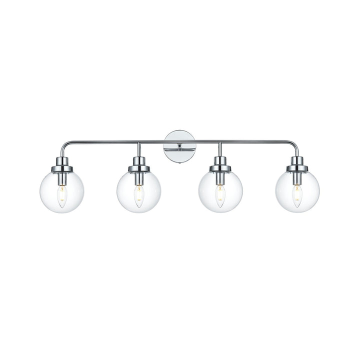 37 Inch Wall Sconce In Chrome - View 3 - Joshua Marshal