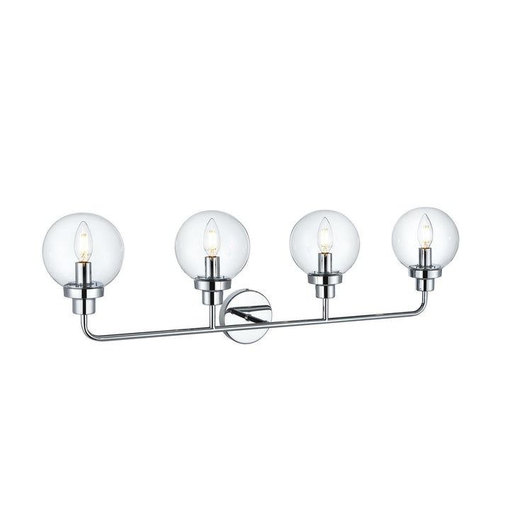 37 Inch Wall Sconce In Chrome - View 4 - Joshua Marshal